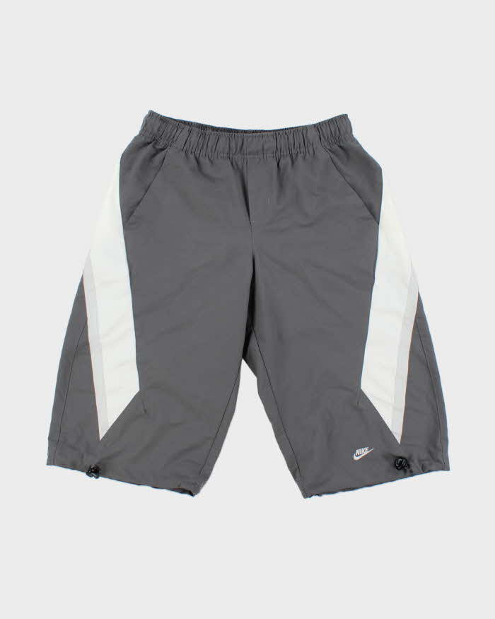 Vintage Y2K 00s Nike Embroidered Soft Shell Loose Fit Shorts - S