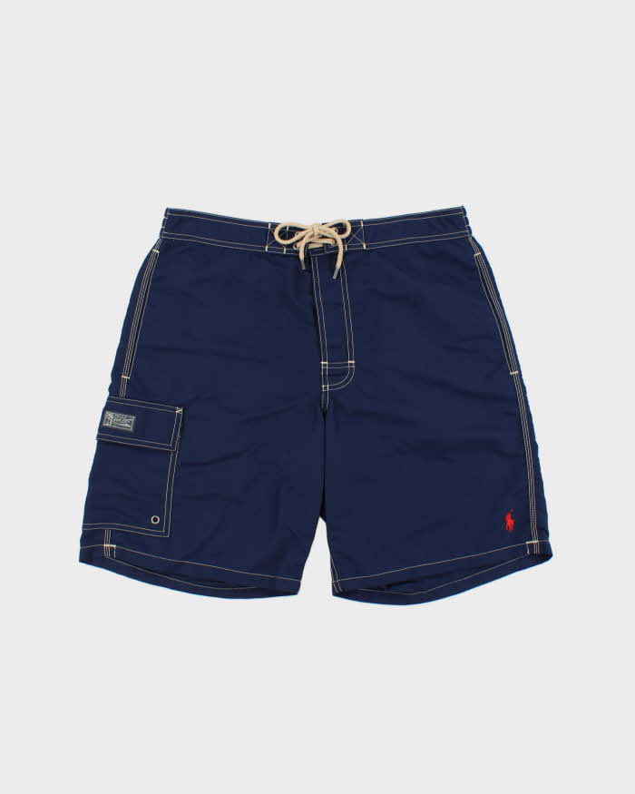 Vintage Polo Ralph Lauren Contrast Stitch Relaxed Fit Swim Shorts - S