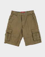 Vintage Y2K 00s Levi's Khaki Loose Fit Canvas 'Squad' Cargo Shorts - W32