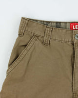 Vintage Y2K 00s Levi's Khaki Loose Fit Canvas 'Squad' Cargo Shorts - W32