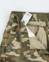 Vintage Y2K 00s Levi's White Tab Duck Camo Loose Fit Canvas Cargo Shorts - W36