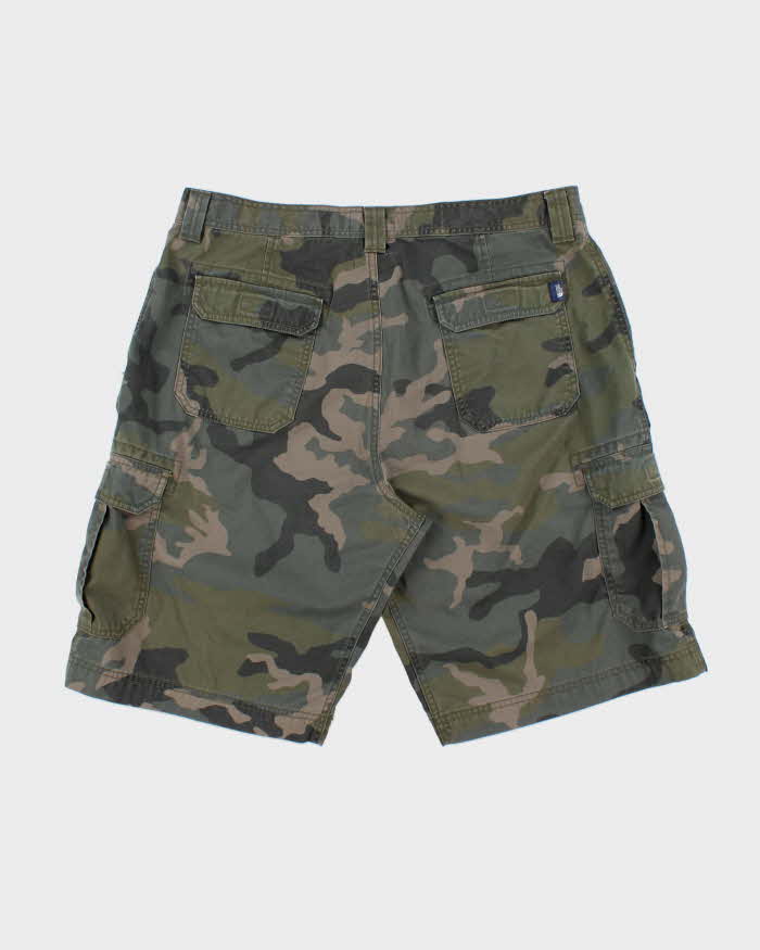 Vintage The North Face Heritage Loose Fit Woodland Camo Canvas Cargo Shorts - W36