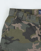 Vintage The North Face Heritage Loose Fit Woodland Camo Canvas Cargo Shorts - W36