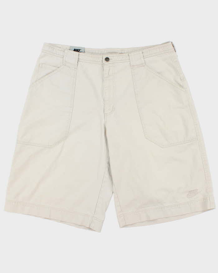 Vintage Y2K 00s Nike Wide Leg Canvas Chino Shorts - W40