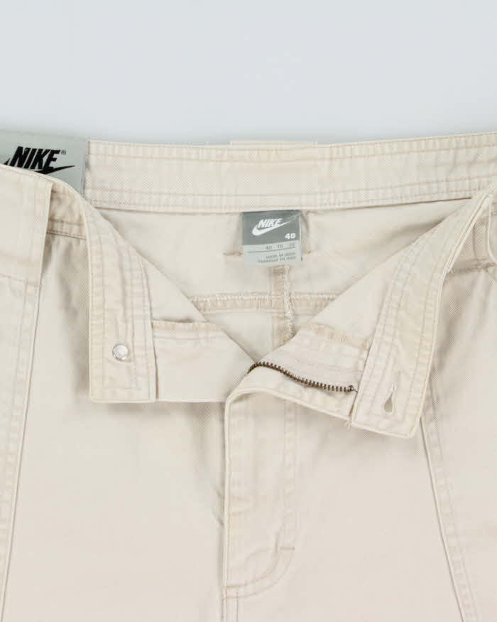 Vintage Y2K 00s Nike Wide Leg Canvas Chino Shorts - W40