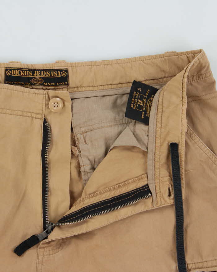 Vintage Y2K 00s Dickies USA Tan Loose Fit Cargo Shorts - W32