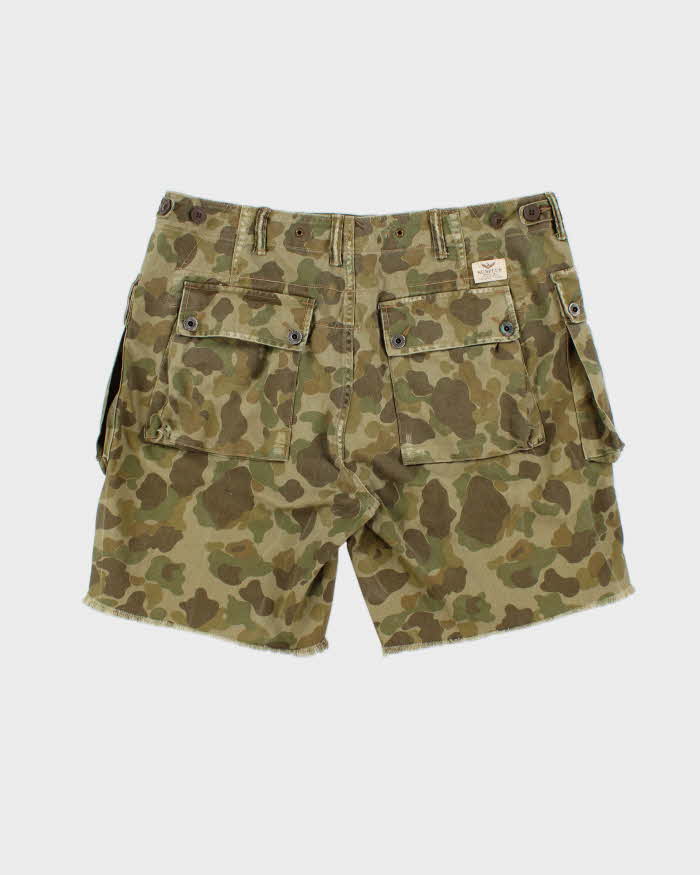 Vintage Polo Ralph Lauren Surplus Duck Camo Loose Fit Field Canvas Cargo Shorts - W36