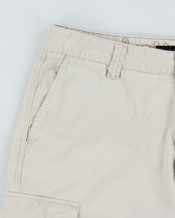 Vintage Y2K 00s Quiksilver Baggy Fit Canvas Cargo Shorts - W34