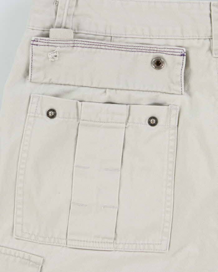 Vintage Y2K 00s Quiksilver Baggy Fit Canvas Cargo Shorts - W34