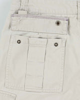 Vintage Y2K 00s Quiksilver Baggy Fit Canvas Cargo Shorts - W34