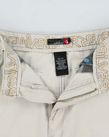 Vintage Y2K 00s Quiksilver Baggy Fit Canvas Cargo Shorts - W34