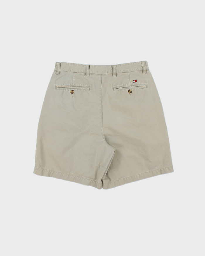 Vintage Y2K 00s Tommy Hilfiger Double Pleated Chino Bermuda Shorts - W30