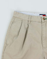 Vintage Y2K 00s Tommy Hilfiger Double Pleated Chino Bermuda Shorts - W30