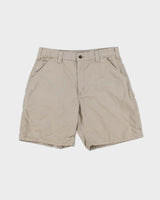 Vintage Carhartt B144 Tan Original Loose Fit Canvas Carpenter Shorts - W32