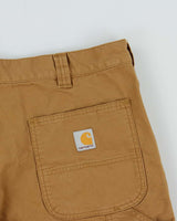 Vintage Carhartt Tan Rugged Flex Canvas Utility Relaxed Fit Carpenter Shorts - W36