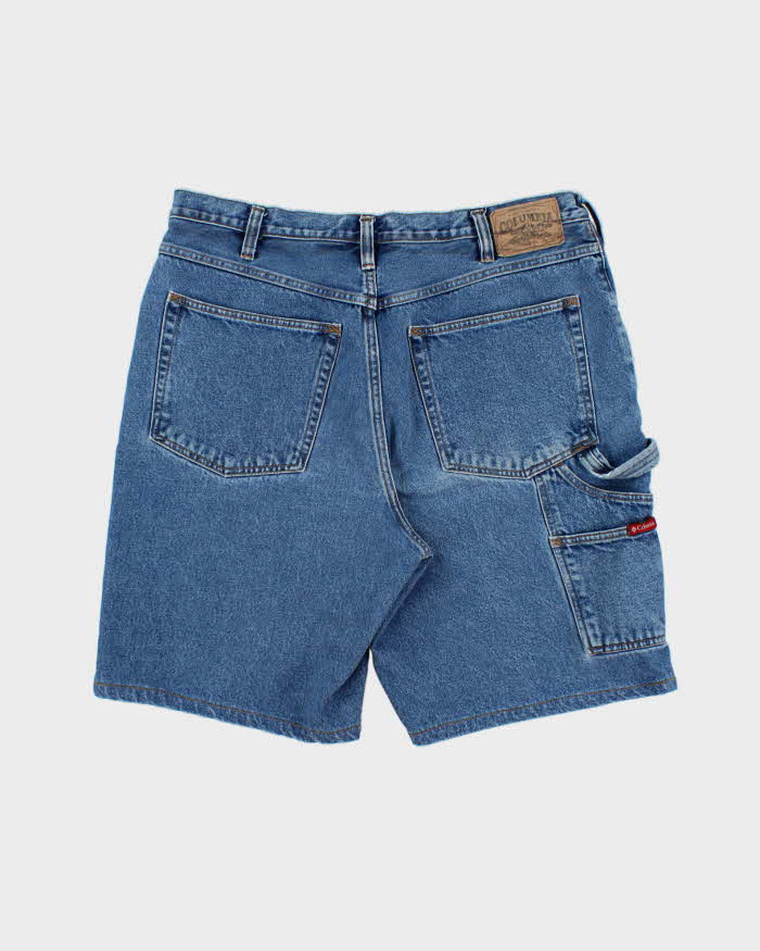 Vintage 1990s Columbia Baggy Fit Denim Carpenter Shorts - W38