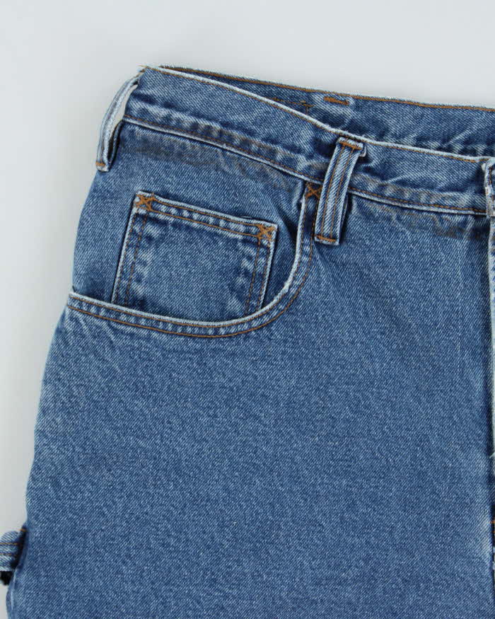 Vintage 1990s Columbia Baggy Fit Denim Carpenter Shorts - W38