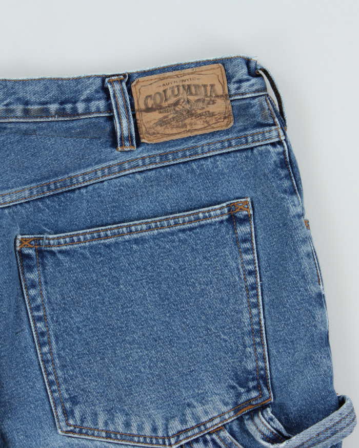 Vintage 1990s Columbia Baggy Fit Denim Carpenter Shorts - W38