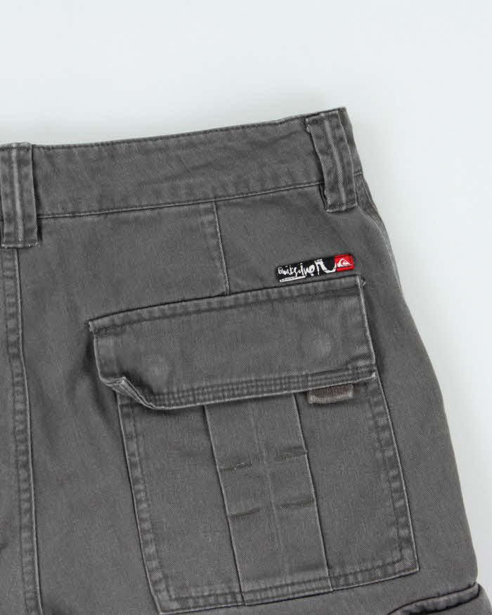 Vintage Y2K 00s Quiksilver Loose Fit Canvas Cargo Shorts - W29