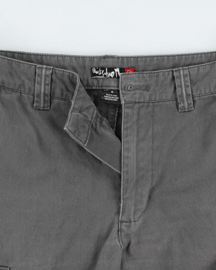 Vintage Y2K 00s Quiksilver Loose Fit Canvas Cargo Shorts - W29