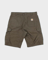 Vintage Carhartt Force Khaki Broxton Relaxed Fit Cargo Shorts - W36