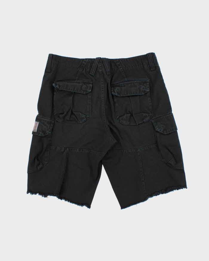 Vintage Armani Exchange Heavyweight Canvas Relaxed Fit Cargo Shorts - W34