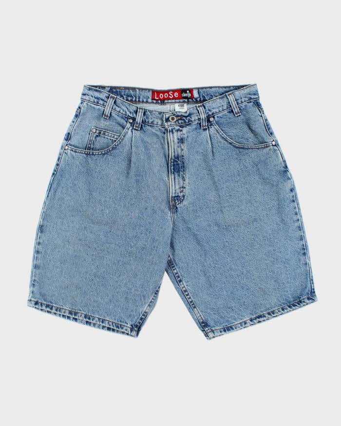 Vintage 1996 Levi's SilverTab Batwing Made In USA Baggy Denim Shorts - W34