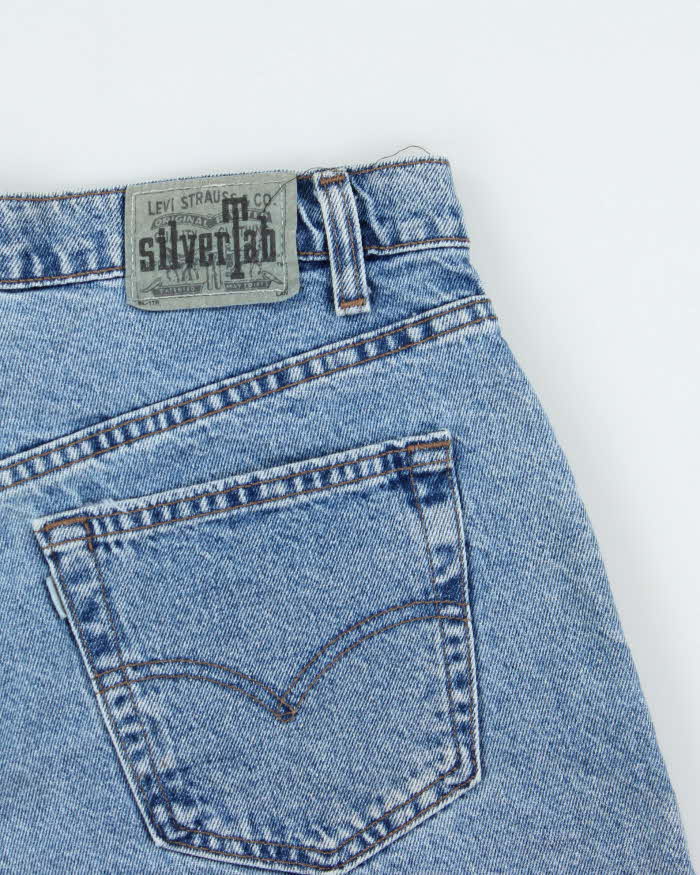 Vintage 1996 Levi's SilverTab Batwing Made In USA Baggy Denim Shorts - W34