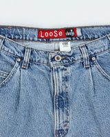 Vintage 1996 Levi's SilverTab Batwing Made In USA Baggy Denim Shorts - W34