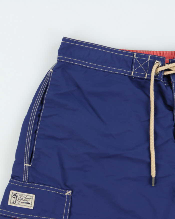 Vintage Polo Ralph Lauren Contrast Stitch Classic Fit Swimming Trunks - S