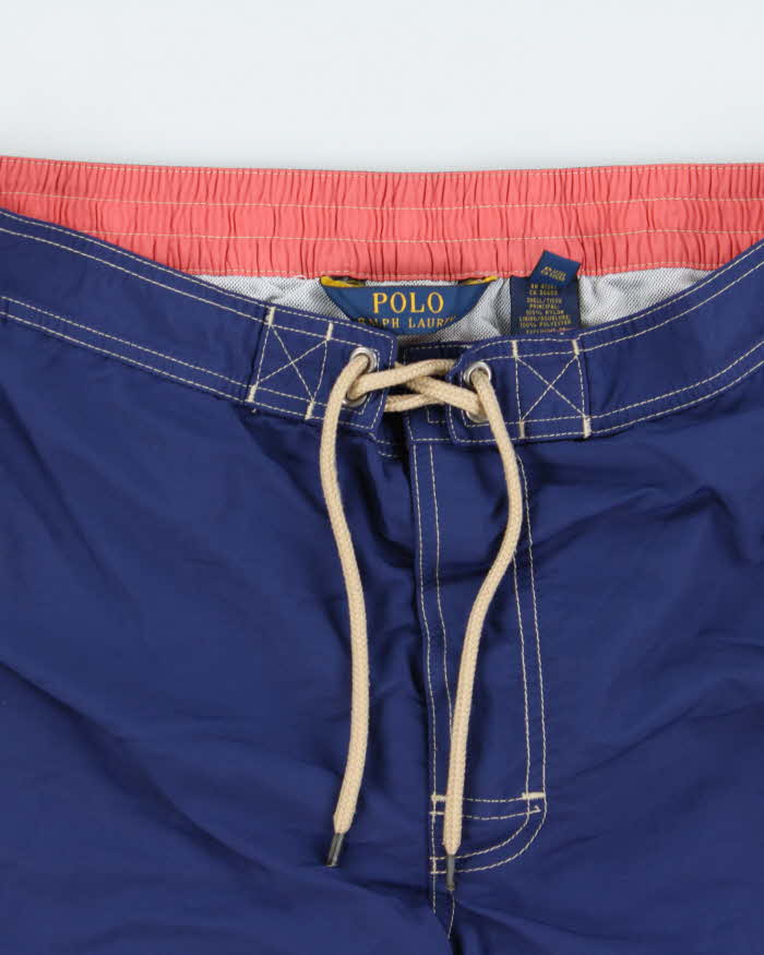 Vintage Polo Ralph Lauren Contrast Stitch Classic Fit Swimming Trunks - S