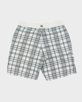 Vintage Y2K 00s Nike Plaid Soft Shell Relaxed Fit Board Shorts - L