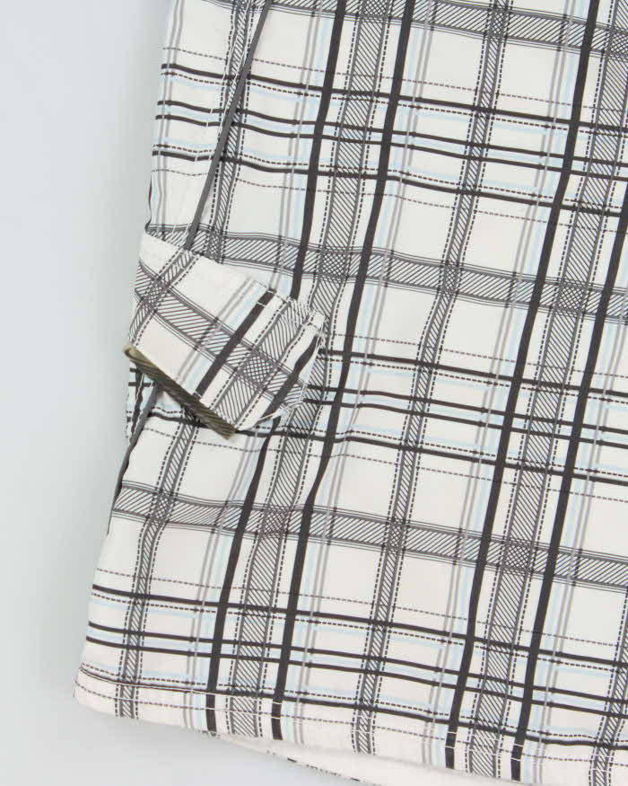 Vintage Y2K 00s Nike Plaid Soft Shell Relaxed Fit Board Shorts - L