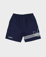 Vintage 1990s Adidas Originals Embroidered Big Trefoil Relaxed Fit Shell Shorts - M