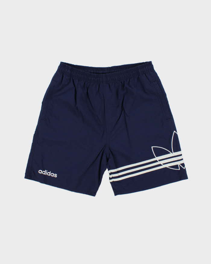 Vintage 1990s Adidas Originals Embroidered Big Trefoil Relaxed Fit Shell Shorts - M