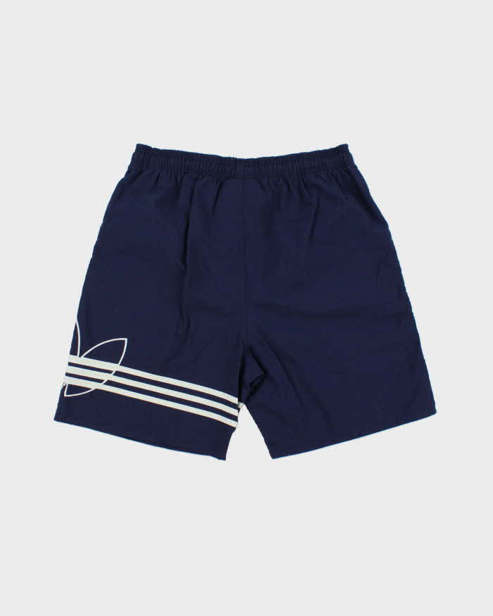 Vintage 1990s Adidas Originals Embroidered Big Trefoil Relaxed Fit Shell Shorts - M