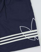 Vintage 1990s Adidas Originals Embroidered Big Trefoil Relaxed Fit Shell Shorts - M