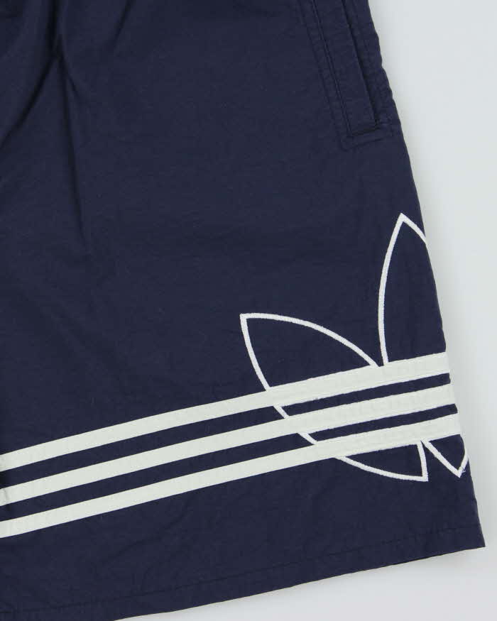 Vintage 1990s Adidas Originals Embroidered Big Trefoil Relaxed Fit Shell Shorts - M