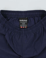 Vintage 1990s Adidas Originals Embroidered Big Trefoil Relaxed Fit Shell Shorts - M