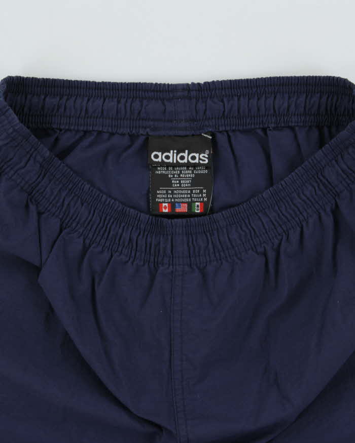 Vintage 1990s Adidas Originals Embroidered Big Trefoil Relaxed Fit Shell Shorts - M