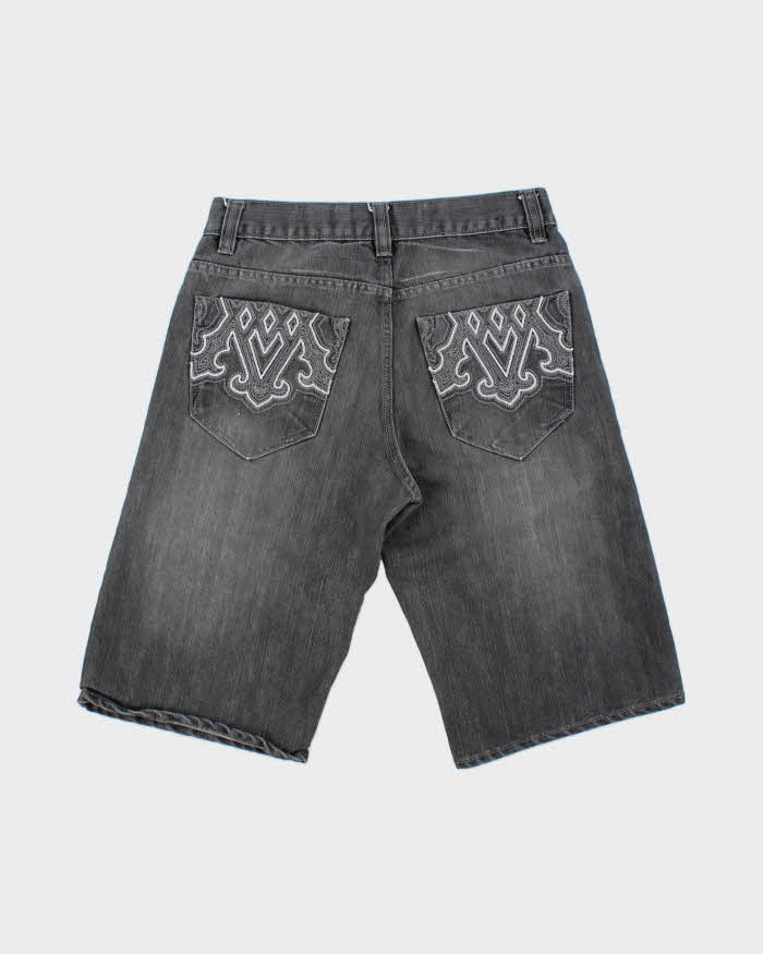 Vintage Y2K 00s Avirex Embroidered Loose Fit Denim Shorts - W30