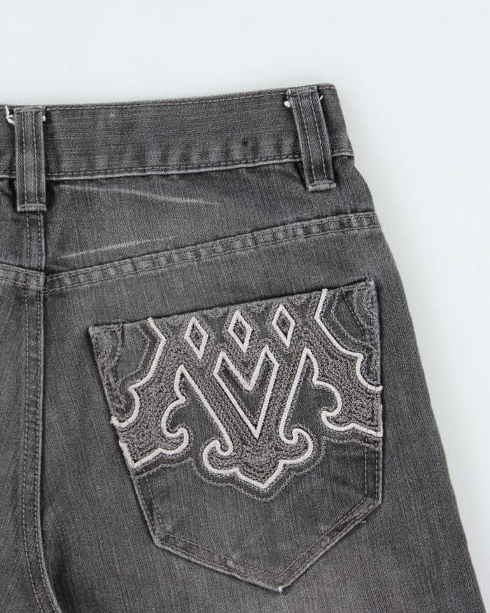 Vintage Y2K 00s Avirex Embroidered Loose Fit Denim Shorts - W30