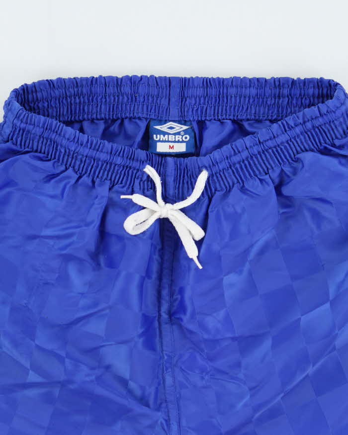 Vintage 1990s Umbro Shell Checkboard Sports Shorts - M