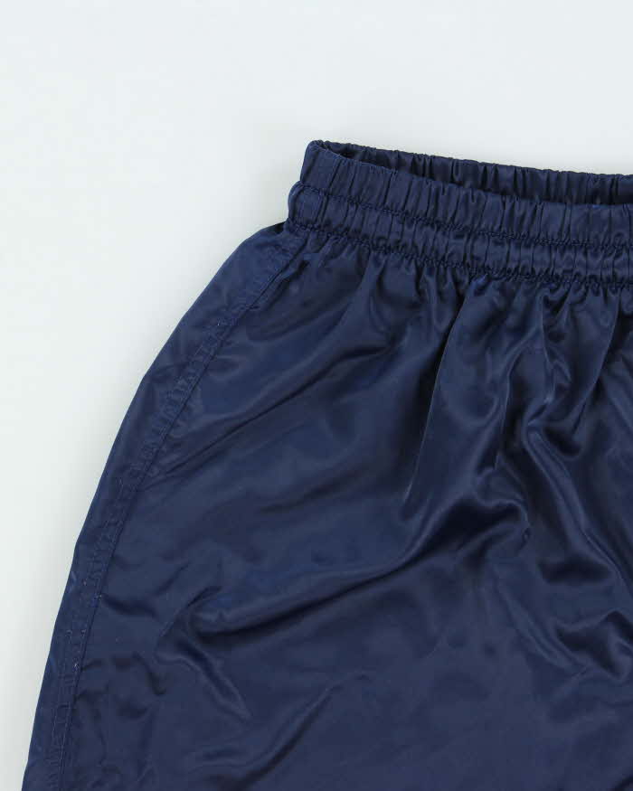Vintage Y2K 00s Nike Team Satin Shell Striped Relaxed Fit Sports Shorts - M