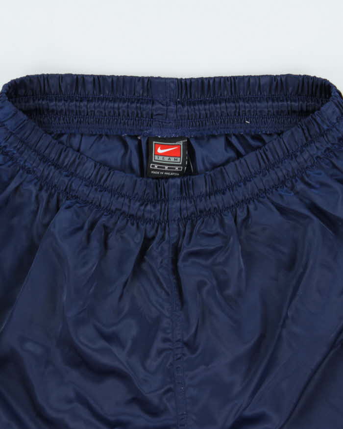 Vintage Y2K 00s Nike Team Satin Shell Striped Relaxed Fit Sports Shorts - M