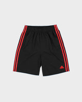Vintage Adidas 8" Relaxed Fit Satin 3-Stripe Pocket Sports Shorts - XL
