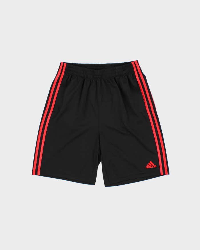 Vintage Adidas 8" Relaxed Fit Satin 3-Stripe Pocket Sports Shorts - XL