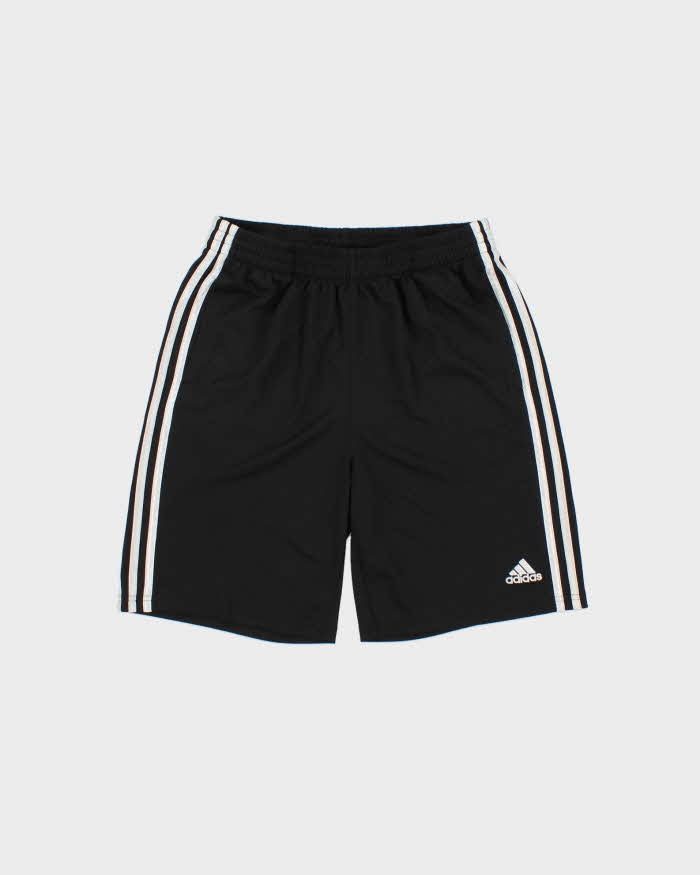 Vintage Adidas 8" Relaxed Fit Silver 3-Stripe Pocket Sports Shorts - XL