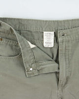 Vintage 2007 Y2K Carhartt B190 LDN Khaki Canvas Loose Fit Carpenter Shorts - W38