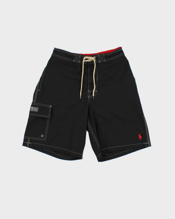 Vintage Polo Ralph Lauren Contrast Stitch Relaxed Fit Swim Shorts - S